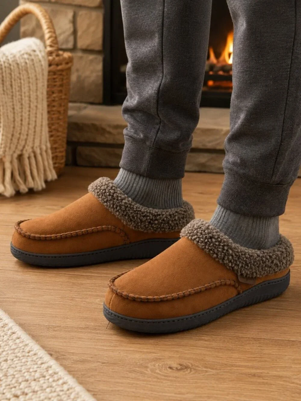 Dearfoams Men’s Clog Slippers